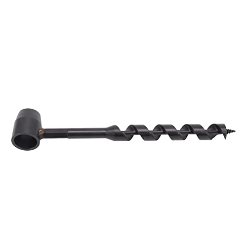 Handschneckenschlüssel -Siedler -Werkzeug, Kohlenstoffstahlhandschnecken Holzbohrer Überlebenssiedlers Schraubenschlüsselwerkzeug, Tragbare Holzschnecken Zum Campen, (19-230 mm) von Depisuta