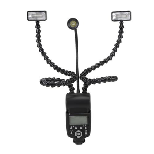 Makroringblitz, 3 Kopf -Makro -LED -Blitzlicht, 5600K -Farbtemperatur, 8 Level Einstellbare Fokuslicht, Kamera -Makroblitzlicht für DSLR -Kameras Makroringblitz, 3 Kopf -Makro -LED -Blitzlicht, 5600K -Farbtemperatur, 8 Level Einstellbare Fokuslicht, Kamera -Makroblitzlicht für DSLR -Kameras von Depisuta