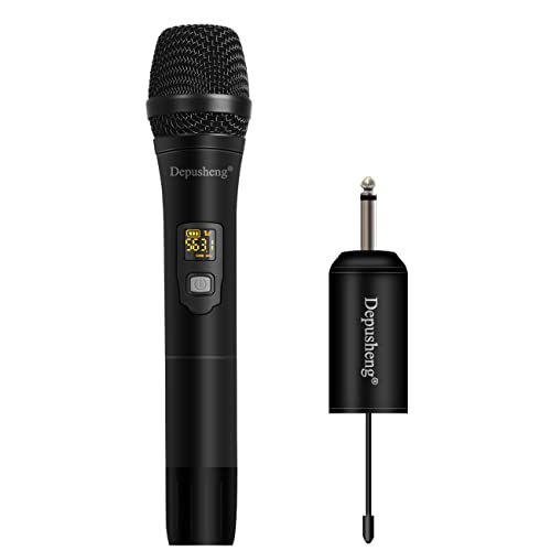 Depusheng W1 UHF drahtloses Mikrofon System Dynamisches Handmikrofon, verwendet für Karaoke und Familientreffen durch Mischpulte, PA Systeme von Depusheng
