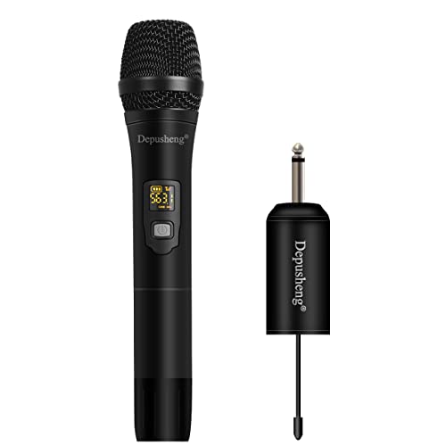 Depusheng W1 UHF drahtloses Mikrofon System Dynamisches Handmikrofon verwendet für Karaoke und Familientreffen durch Mischpulte PA Systeme von Depusheng