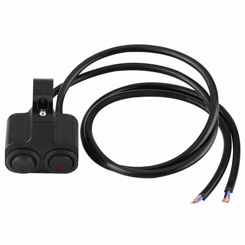 CNC Aluminiumlegierung Motorradtransport -Schalter wetterfester Dual -Steuer -Schalter für Scheinwerfer Spotlight Universal Fit für 1 Zoll 25 mm Lenkermotorräder Motorrad CNC Aluminiumlegierung Motorradtransport -Schalter wetterfester Dual -Steuer -Schalter für Scheinwerfer Spotlight Universal Fit für 1 Zoll 25 mm Lenkermotorräder Motorrad von Depzenjea