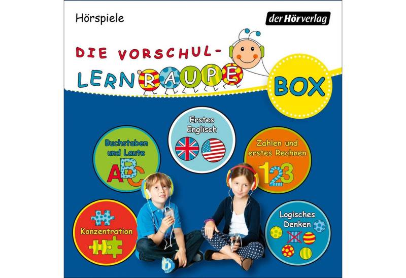 Der HörVerlag Hörspiel Die Vorschul-Lernraupen-Box von Der HörVerlag