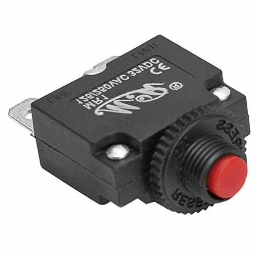 Der-beste-Preis Thermoschalter Leistungsschalter Sicherungsautomat 12V 24V 230V KFZ LKW Sicherung Boot Bootssicherung Automatik (3A), Schwarz von Der-beste-Preis