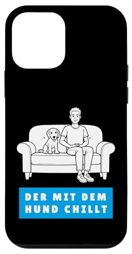 Lustiges Hunde Outfit Hundebesitzer Der mit dem Hund chillt Hülle für iPhone 12 mini Lustiges Hunde Outfit Hundebesitzer Der mit dem Hund chillt Hülle für iPhone 12 mini von Der mit dem Hund chillt Design für Herren Kinder