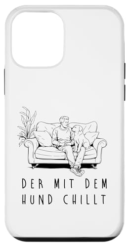 Lustiges Hunde Outfit Hundebesitzer Der mit dem Hund chillt Hülle für iPhone 12 mini von Der mit dem Hund chillt Design für Herren Kinder