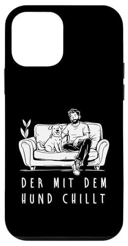 Lustiges Hunde Outfit Hundebesitzer Der mit dem Hund chillt Hülle für iPhone 12 mini von Der mit dem Hund chillt Design für Herren Kinder