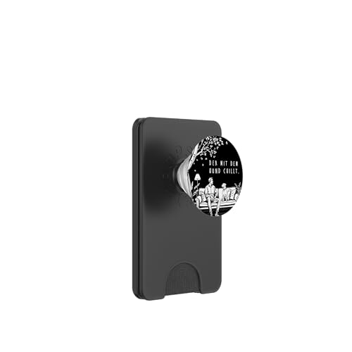 Lustiges Hunde Outfit Hundebesitzer Der mit dem Hund chillt PopSockets PopWallet für MagSafe Lustiges Hunde Outfit Hundebesitzer Der mit dem Hund chillt PopSockets PopWallet für MagSafe von Der mit dem Hund chillt Design für Herren Kinder