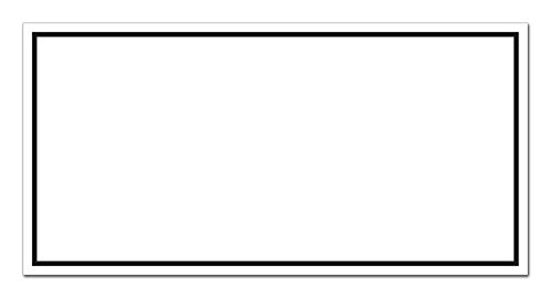 100 Trauerumschläge mit schwarzem Rahmen und schwarzem Seidenfutter, DIN lang = 220 x 110 mm von DerMegaDeal