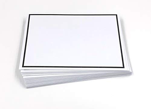 25 Trauerumschläge mit schwarzem Rahmen, C6 = 162 x 114 mm, schwarzes Seidenfutter von DerMegaDeal