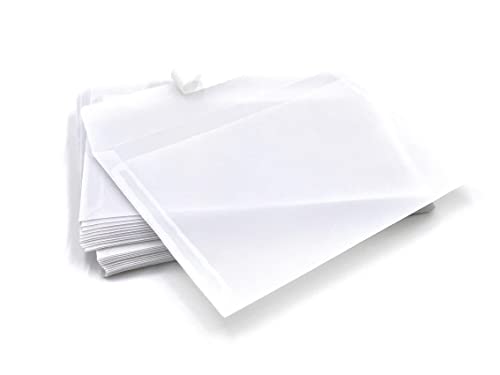 umschlag-discount – transparente Briefumschläge aus Pergamin-Papier für Infoschreiben, Gutscheine, Einladungen & Co – 50 Stück selbstklebende Briefkuverts mit den Maßen 162 x 114 mm (DIN C6) von DerMegaDeal