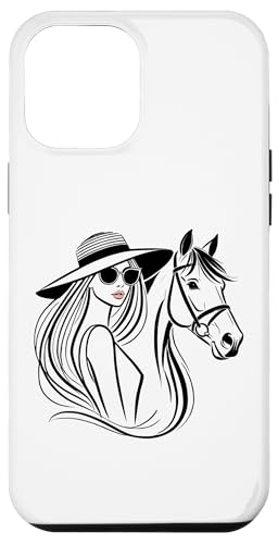 Derby Glam Reitsport Frau & Pferd Hülle für iPhone 12 Pro Max von Derby Gear for Fans of Horse Racing by NLTS