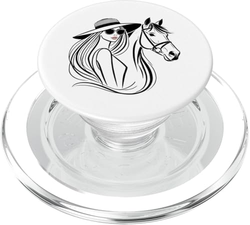Derby Glam Reitsport Frau & Pferd PopSockets PopGrip für MagSafe Derby Glam Reitsport Frau & Pferd PopSockets PopGrip für MagSafe von Derby Gear for Fans of Horse Racing by NLTS