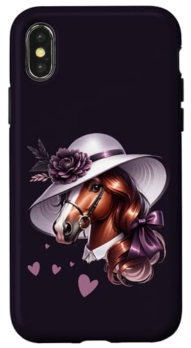 Derby-Pferd-Design im südlichen Stil, Chic für Pferdesportler Hülle für iPhone X/XS Derby-Pferd-Design im südlichen Stil, Chic für Pferdesportler Hülle für iPhone X/XS von Derby Gear for Fans of Horse Racing by NLTS