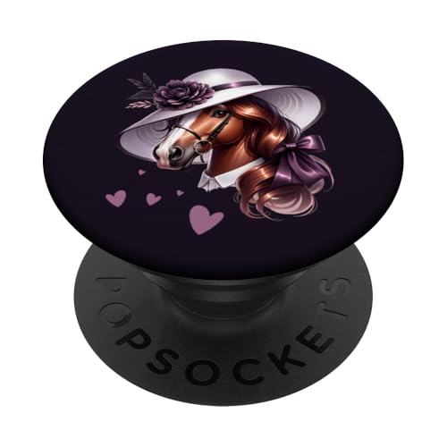 Derby-Pferd-Design im südlichen Stil, Chic für Pferdesportler PopSockets Klebender PopGrip von Derby Gear for Fans of Horse Racing by NLTS