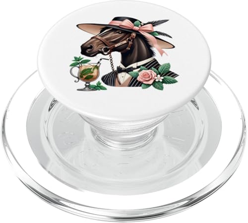 Fancy Derby Pferd mit Mint Julep und Rosen PopSockets PopGrip für MagSafe Fancy Derby Pferd mit Mint Julep und Rosen PopSockets PopGrip für MagSafe von Derby Gear for Fans of Horse Racing by NLTS