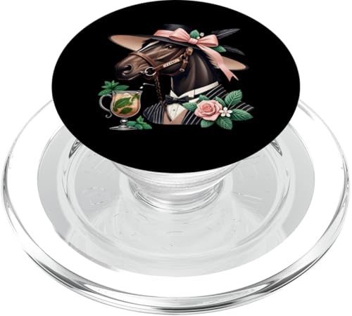 Fancy Derby Pferd mit Mint Julep und Rosen PopSockets PopGrip für MagSafe Fancy Derby Pferd mit Mint Julep und Rosen PopSockets PopGrip für MagSafe von Derby Gear for Fans of Horse Racing by NLTS