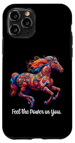 Feel the Power in You Psychedelisches Motivationspferd Hülle für iPhone 11 Pro Feel the Power in You Psychedelisches Motivationspferd Hülle für iPhone 11 Pro von Derby Gear for Fans of Horse Racing by NLTS