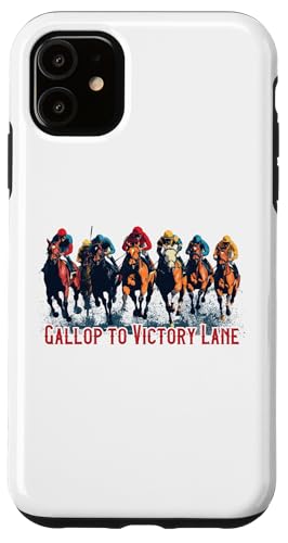 Gallop to Victory Lane Motivierendes Derby Pferderennen Kunst Hülle für iPhone 11 Gallop to Victory Lane Motivierendes Derby Pferderennen Kunst Hülle für iPhone 11 von Derby Gear for Fans of Horse Racing by NLTS