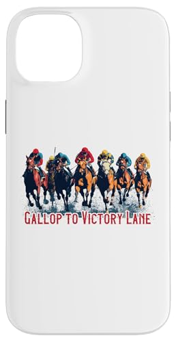 Gallop to Victory Lane Motivierendes Derby Pferderennen Kunst Hülle für iPhone 14 Plus von Derby Gear for Fans of Horse Racing by NLTS