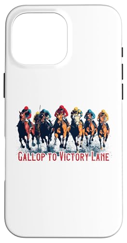 Gallop to Victory Lane Motivierendes Derby Pferderennen Kunst Hülle für iPhone 16 Pro Max von Derby Gear for Fans of Horse Racing by NLTS