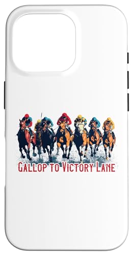 Gallop to Victory Lane Motivierendes Derby Pferderennen Kunst Hülle für iPhone 16 Pro Gallop to Victory Lane Motivierendes Derby Pferderennen Kunst Hülle für iPhone 16 Pro von Derby Gear for Fans of Horse Racing by NLTS