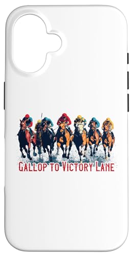Gallop to Victory Lane Motivierendes Derby Pferderennen Kunst Hülle für iPhone 16 Gallop to Victory Lane Motivierendes Derby Pferderennen Kunst Hülle für iPhone 16 von Derby Gear for Fans of Horse Racing by NLTS