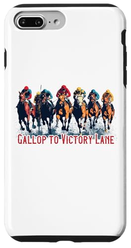 Gallop to Victory Lane Motivierendes Derby Pferderennen Kunst Hülle für iPhone 7 Plus/8 Plus Gallop to Victory Lane Motivierendes Derby Pferderennen Kunst Hülle für iPhone 7 Plus/8 Plus von Derby Gear for Fans of Horse Racing by NLTS