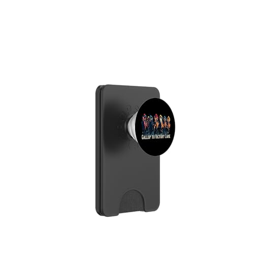 Gallop to Victory Lane Motivierendes Derby Pferderennen Kunst PopSockets PopWallet für MagSafe von Derby Gear for Fans of Horse Racing by NLTS