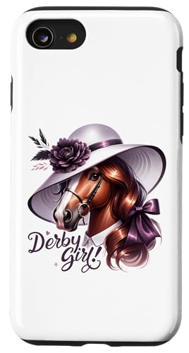 Glamouröses Derby Girl Horse Equestrian Chic Design Hülle für iPhone SE (2020) / 7 / 8 von Derby Gear for Fans of Horse Racing by NLTS