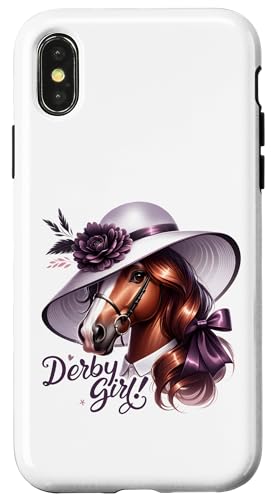 Glamouröses Derby Girl Horse Equestrian Chic Design Hülle für iPhone X/XS Glamouröses Derby Girl Horse Equestrian Chic Design Hülle für iPhone X/XS von Derby Gear for Fans of Horse Racing by NLTS