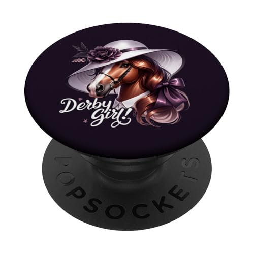 Glamouröses Derby Girl Horse Equestrian Chic Design PopSockets Klebender PopGrip von Derby Gear for Fans of Horse Racing by NLTS