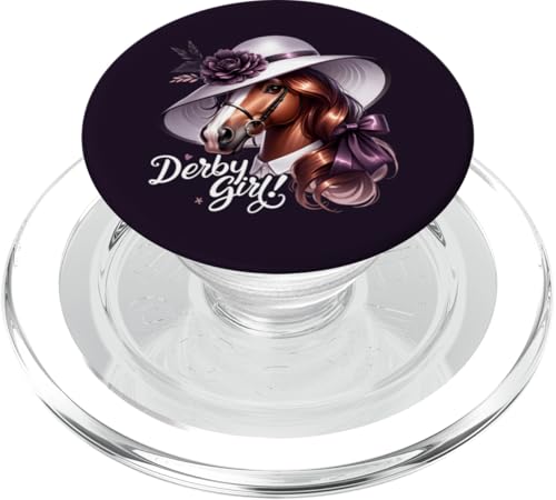 Glamouröses Derby Girl Horse Equestrian Chic Design PopSockets PopGrip für MagSafe von Derby Gear for Fans of Horse Racing by NLTS