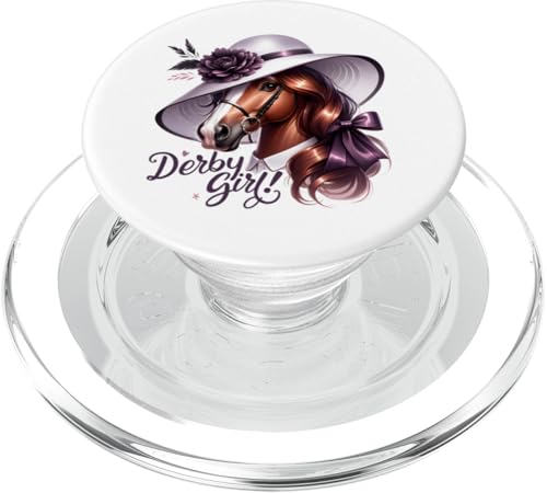 Glamouröses Derby Girl Horse Equestrian Chic Design PopSockets PopGrip für MagSafe von Derby Gear for Fans of Horse Racing by NLTS