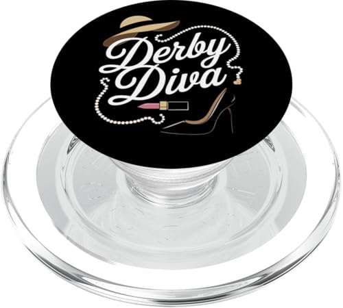 Klassischer Derby Diva Glam Hut und Heels im Südstaatenstil PopSockets PopGrip für MagSafe von Derby Gear for Fans of Horse Racing by NLTS