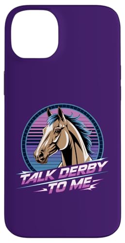 Talk Derby To Me Retro 80er Jahre Stil Pferderennen Kunst Hülle für iPhone 14 Plus von Derby Gear for Fans of Horse Racing by NLTS