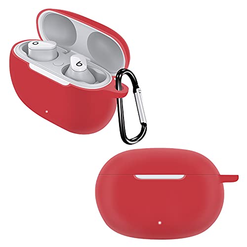 Derhom Schutzhülle aus Silikon, kompatibel mit Beats Studio-Kopfhörern [unterstützt kabelloses Laden] (rot) von Derhom