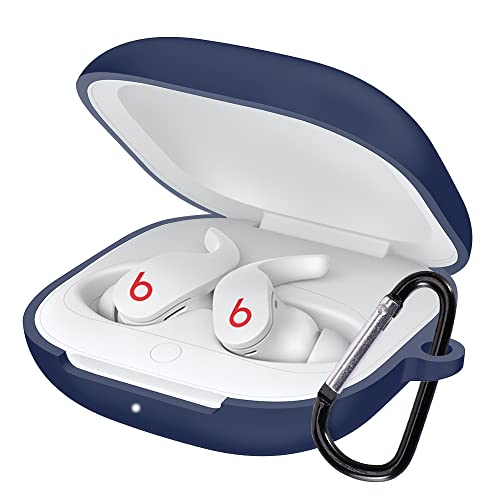 Derhom Schutzhülle aus Silikon, kompatibel mit den neuen Beats Fit Pro Kopfhörern [unterstützt kabelloses Laden] (blau) von Derhom