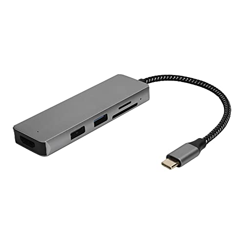 Hub-Adapter-Kartenleser, 5-in-1 Typ-C USB 3.0 4K High Definition Multimedia-Schnittstelle von Deror
