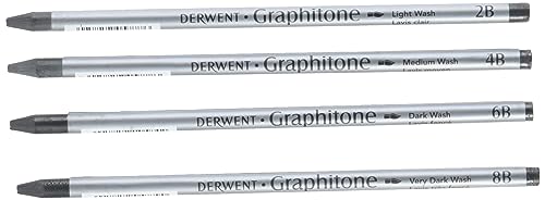 Derwent 34304 Wasserlösliche Bleistift, 4 Stück von Derwent