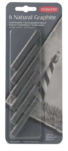 Derwent 35985 Natürliche Bleistift, 6 Stück, schwarz von Derwent