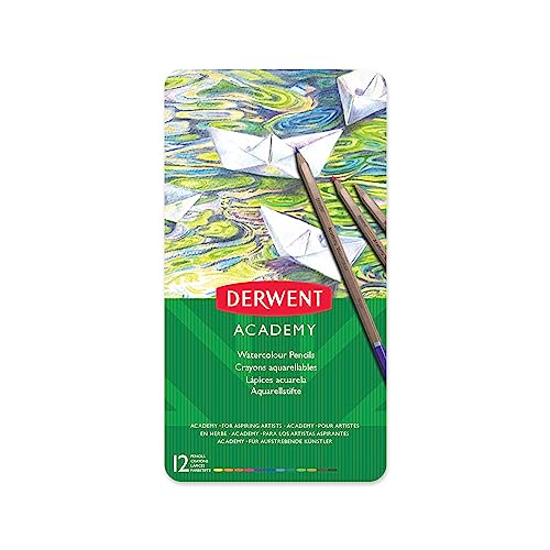 Derwent Academy Aquarellstifte, 12er-Set in Dose, Hochwertige Farbstifte, Ideal zum Nass- oder Trockenmalen, Zeichnen und Illustrieren, Für Hobbykünstler, 2301941 Derwent Academy Aquarellstifte, 12er-Set in Dose, Hochwertige Farbstifte, Ideal zum Nass- oder Trockenmalen, Zeichnen und Illustrieren, Für Hobbykünstler, 2301941 von Derwent Academy