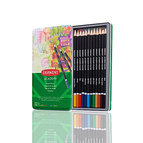 Derwent Academy Malstifte, 12er-Set in Dose, Hochwertige Buntstifte, Ideal zum Ausmalen, Zeichnen und Illustrieren, Für Hobbykünstler, 2301937 Derwent Academy Malstifte, 12er-Set in Dose, Hochwertige Buntstifte, Ideal zum Ausmalen, Zeichnen und Illustrieren, Für Hobbykünstler, 2301937 von Derwent Academy