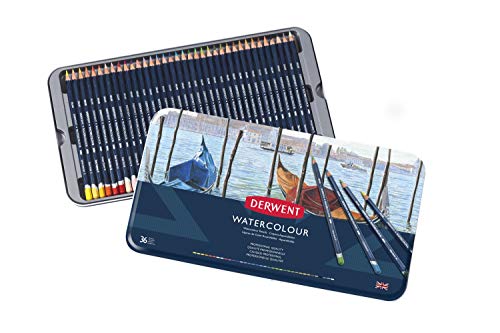 Derwent Aquarellstifte, Zeichnen & Malen, 36er-Set, Ideal zum Vermischen & Schichten, Professionelle Qualität, 32885 von Derwent