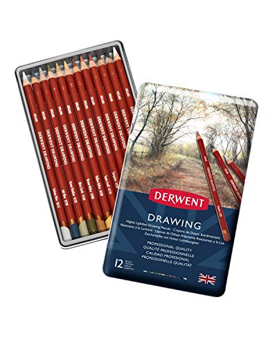 Derwent Drawing Buntstifte, Zeichnen & Schreiben, 12er-Set, Ideal zum Illustrieren & Detaillieren, Professionelle Qualität, 0700671 von Derwent