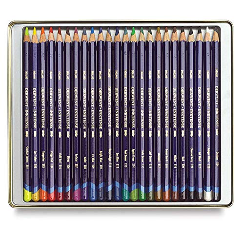 Derwent Inktense Bleistifte, 24 Stück, mehrfarbig von Derwent