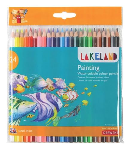 Derwent Lakeland 33255 Aquarellstifte, 24 Stück, Schule oder Zuhause von Derwent