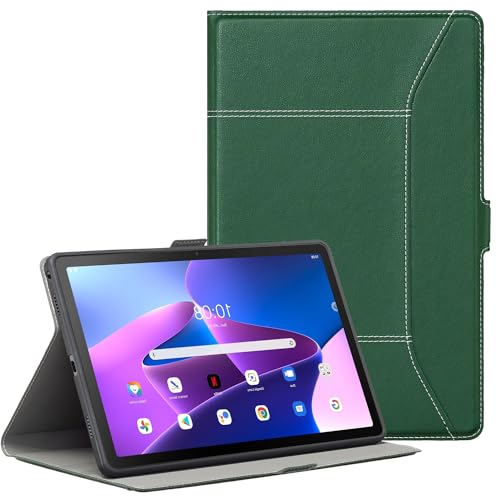 Derwere Hülle für Lenovo Tab M10 Plus 3rd Gen 10,6 Zoll TB125FU TB128XU,Grün von Derwere