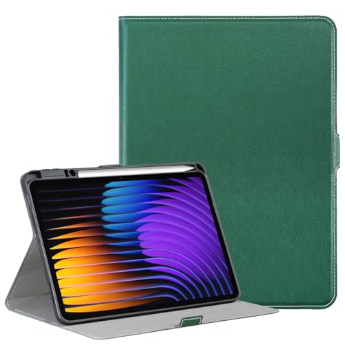 Derwere Ultraschlankes Magnetisch Hülle für Xiaomi Pad 7 Pro 11.2 Zoll für Xiaomi Pad 7 Hülle mit Stifthalter,Grün von Derwere