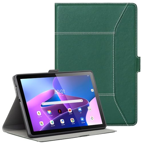 Derwere für Lenovo Tab M10 3rd Gen Hülle 10,1 Zoll TB328FU Ultradünne Stand Tablet Schutzhülle,Grün von Derwere