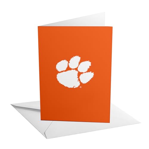 Desert Cactus Clemson University Grußkarte, 12,7 x 17,8 cm, Tiger, einzelner gefalteter Karton mit Umschlag, Party, Feier, offizielles Lizenzprodukt (12,7 x 17,8 cm Karte A – Geburtstag) von Desert Cactus